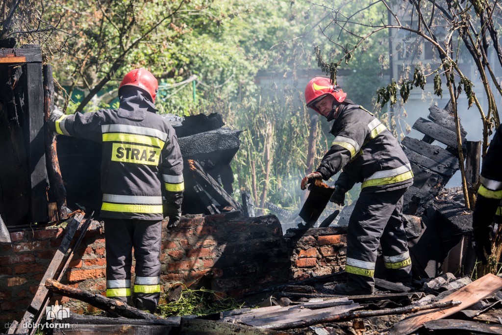 Pożar przy ul. Czarlińskiego