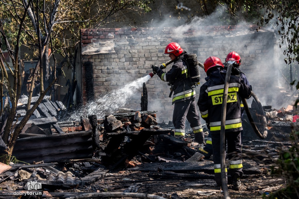 Pożar przy ul. Czarlińskiego