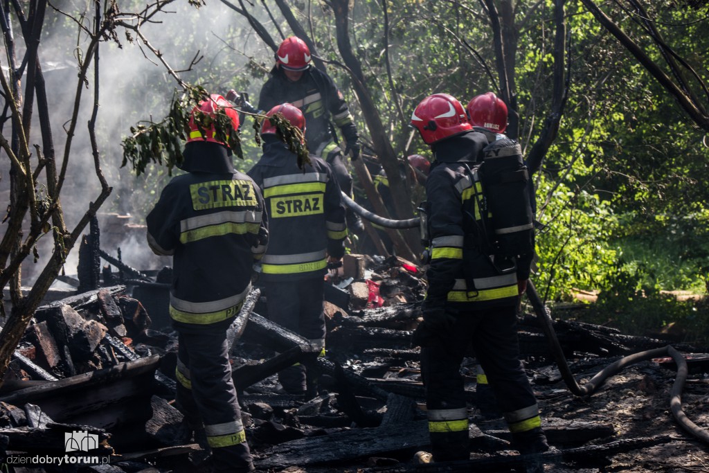 Pożar przy ul. Czarlińskiego