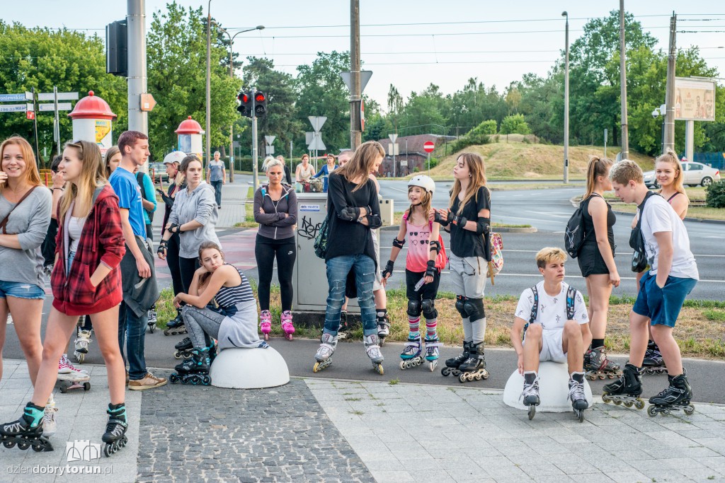 Rajd na rolkach na Bydgoskim Przedmieściu