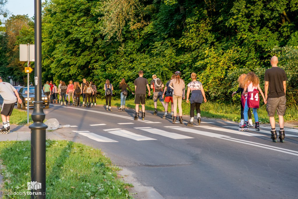 Rajd na rolkach na Bydgoskim Przedmieściu