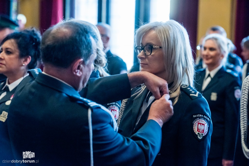 Toruńscy celnicy świętują w Artusie