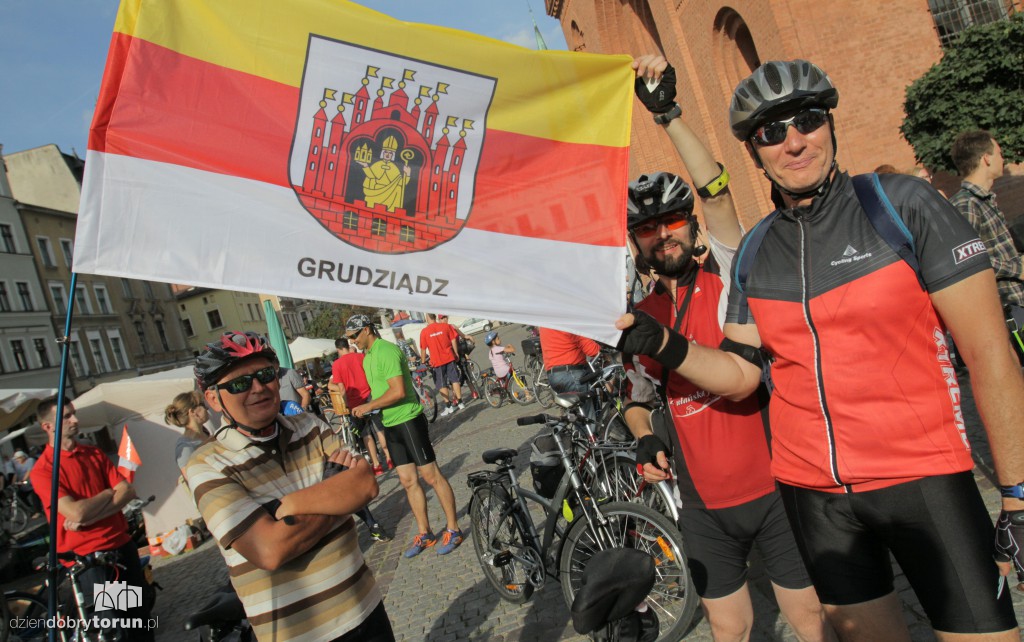 Setki rowerów na ulicach Torunia