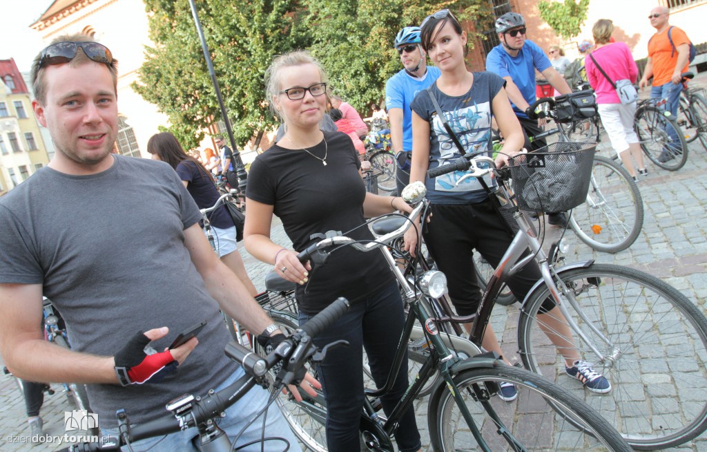Setki rowerów na ulicach Torunia