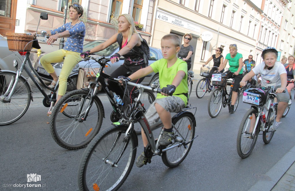 Setki rowerów na ulicach Torunia