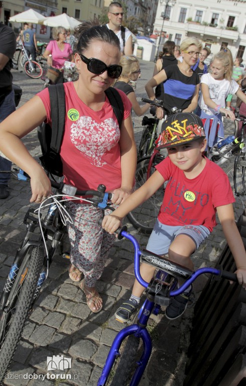 Setki rowerów na ulicach Torunia