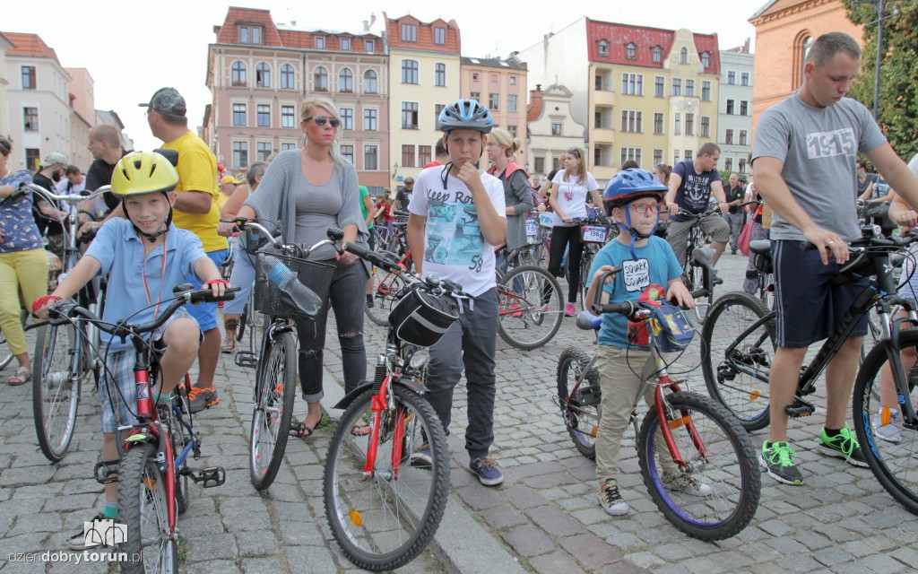 Setki rowerów na ulicach Torunia