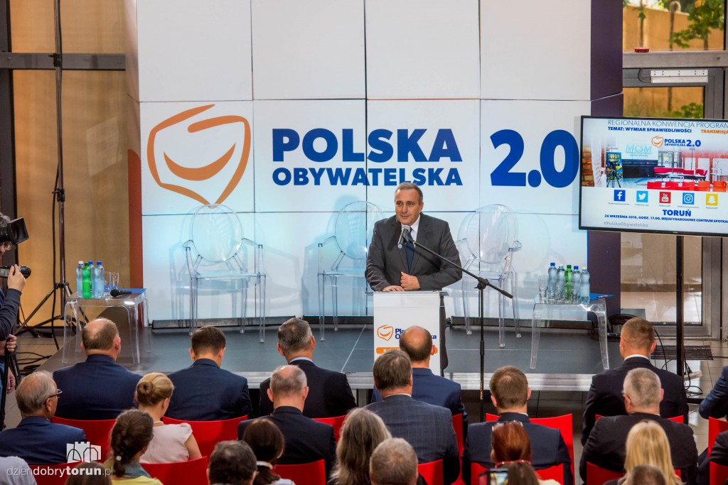 Liderzy PO na konwencji w Toruniu
