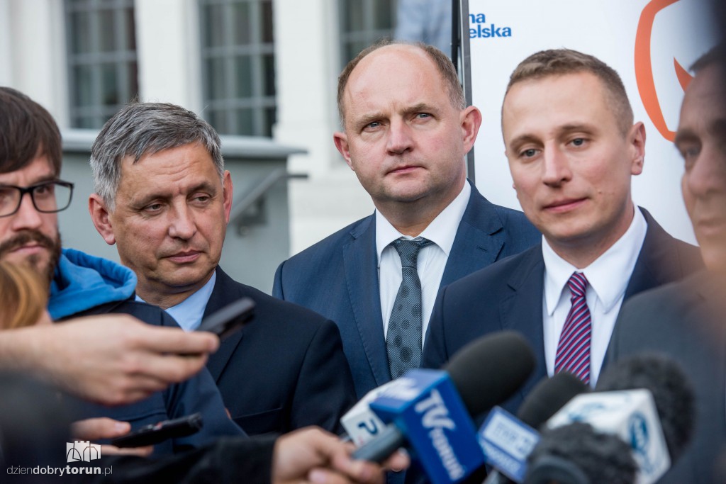 Liderzy PO na konwencji w Toruniu