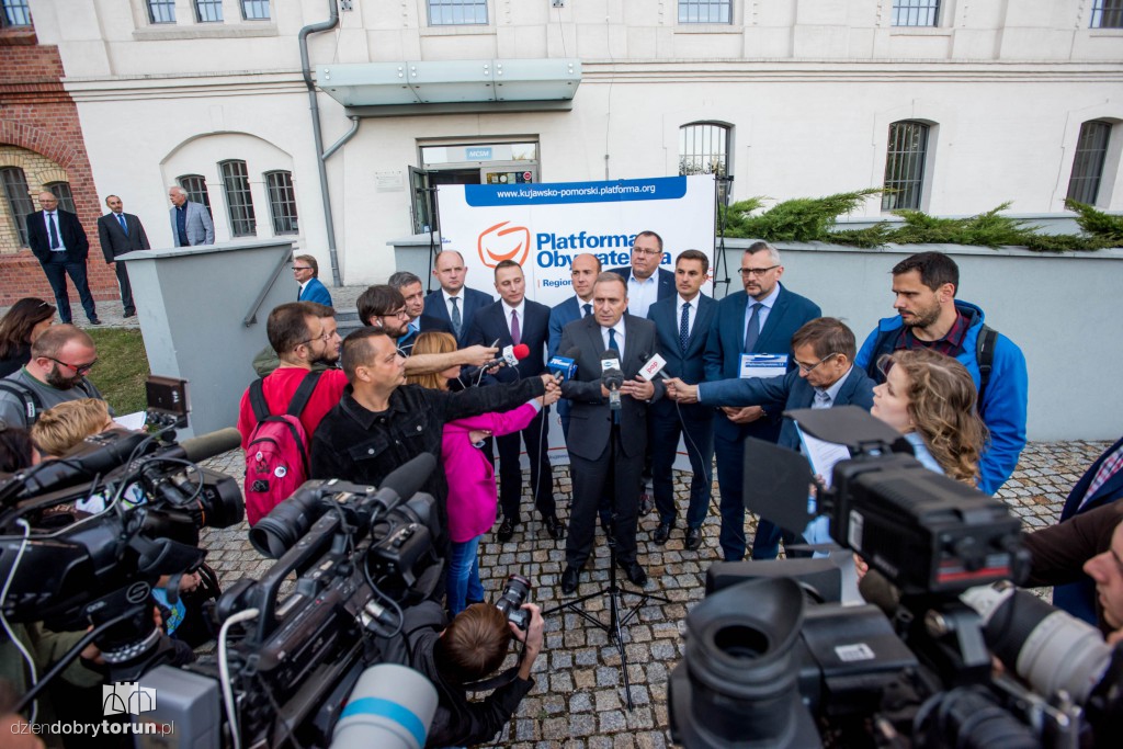 Liderzy PO na konwencji w Toruniu