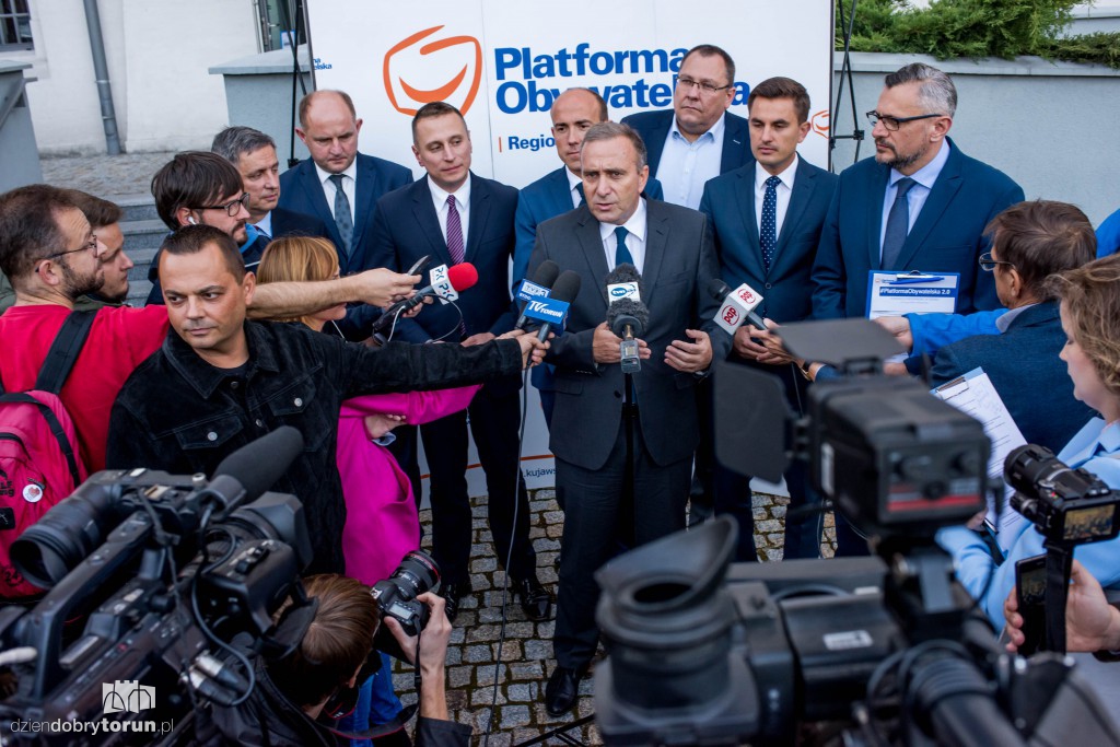 Liderzy PO na konwencji w Toruniu