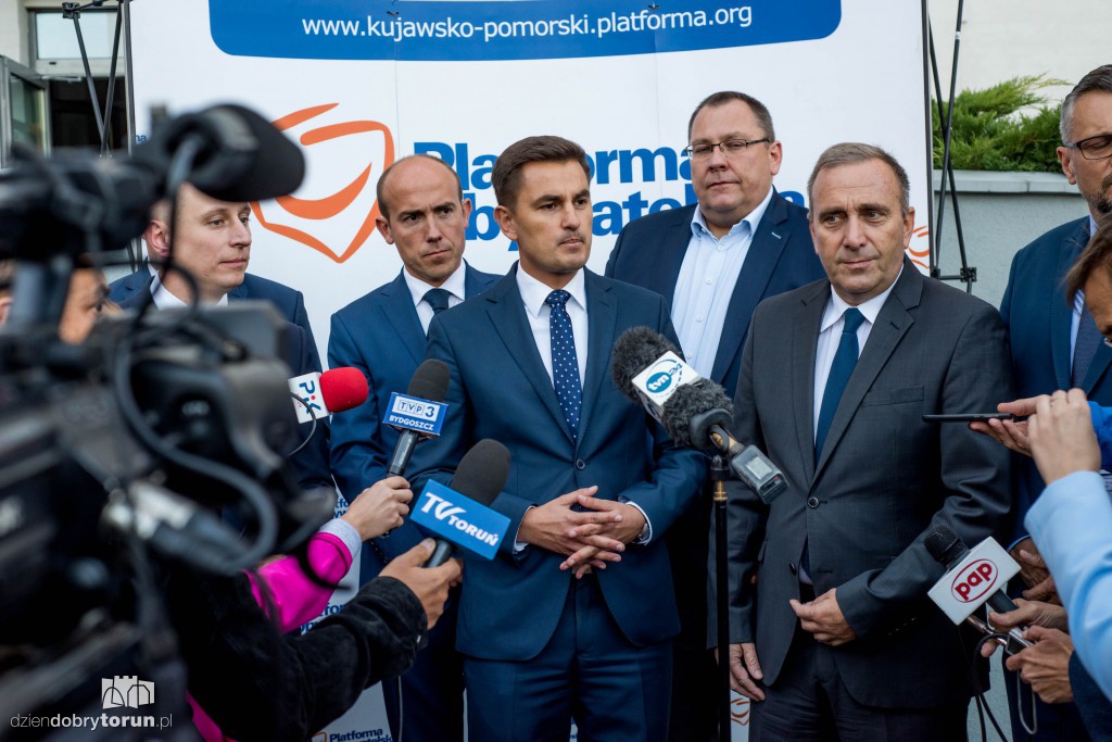 Liderzy PO na konwencji w Toruniu
