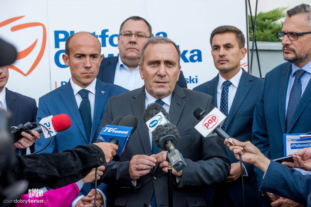 Liderzy PO na konwencji w Toruniu