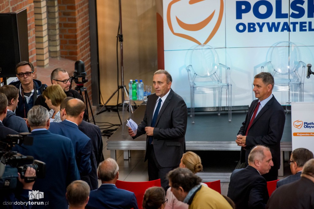 Liderzy PO na konwencji w Toruniu
