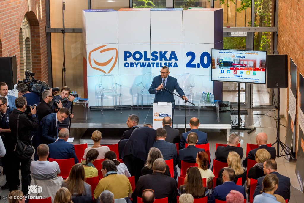 Liderzy PO na konwencji w Toruniu