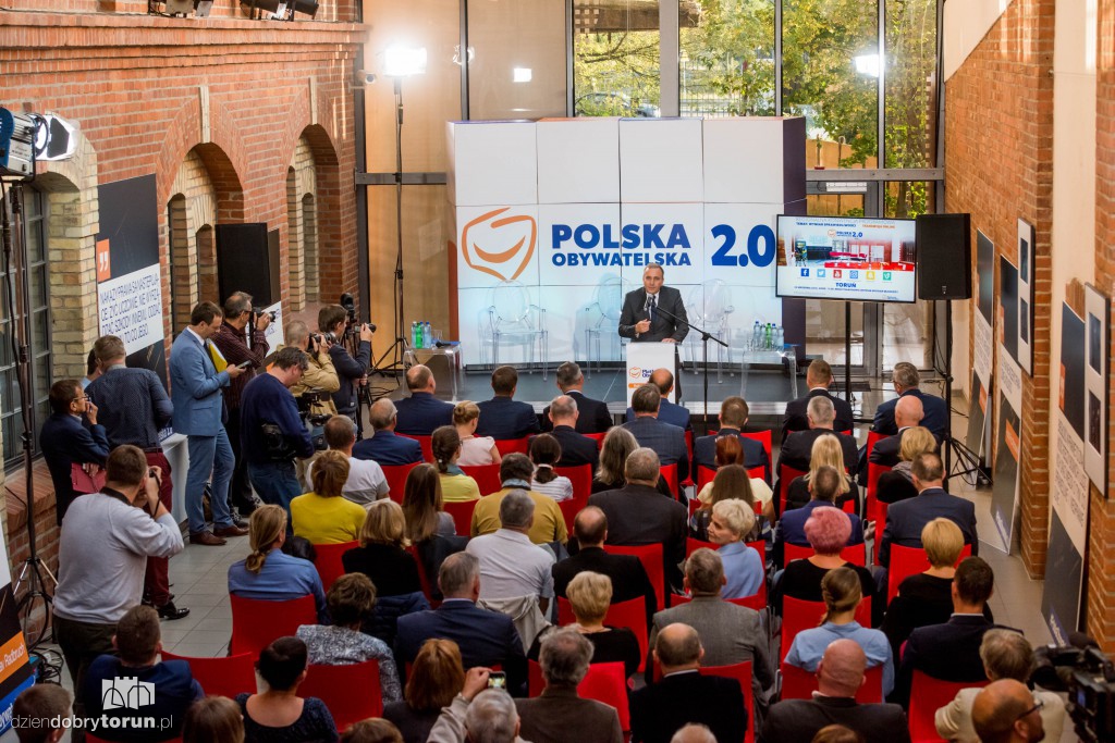 Liderzy PO na konwencji w Toruniu
