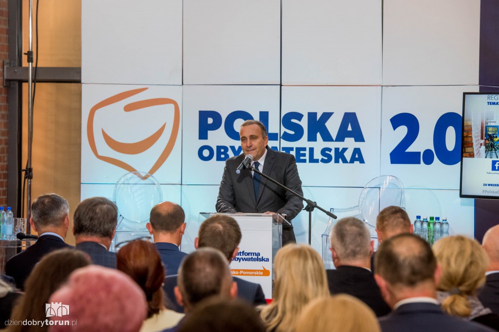 Liderzy PO na konwencji w Toruniu