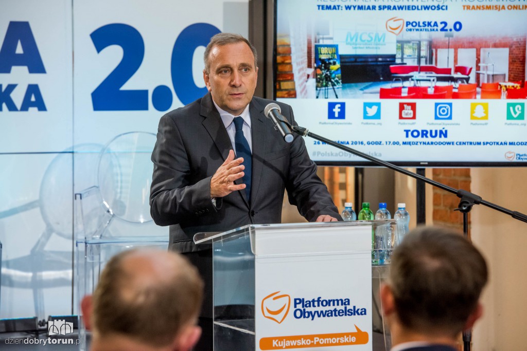 Liderzy PO na konwencji w Toruniu