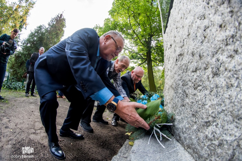 Ernst Koerner na grobie pradziadka