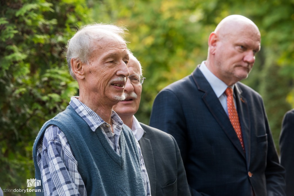 Ernst Koerner na grobie pradziadka
