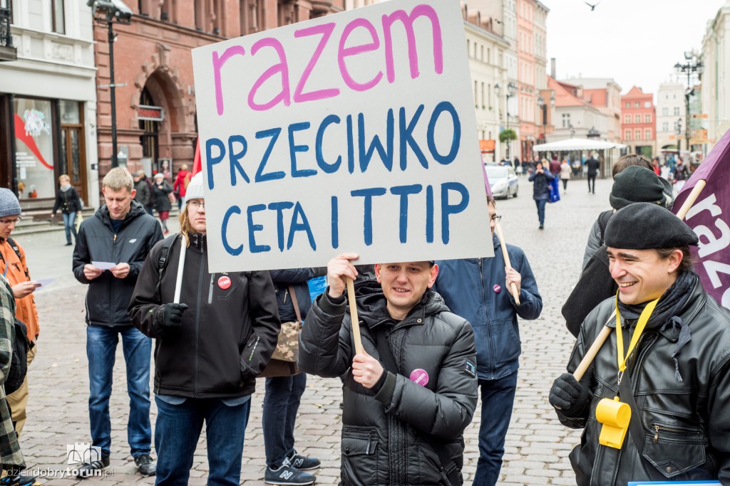 Torunianie przeciw CETA i TTIP