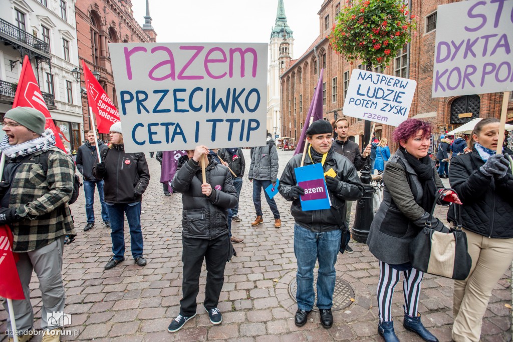 Torunianie przeciw CETA i TTIP