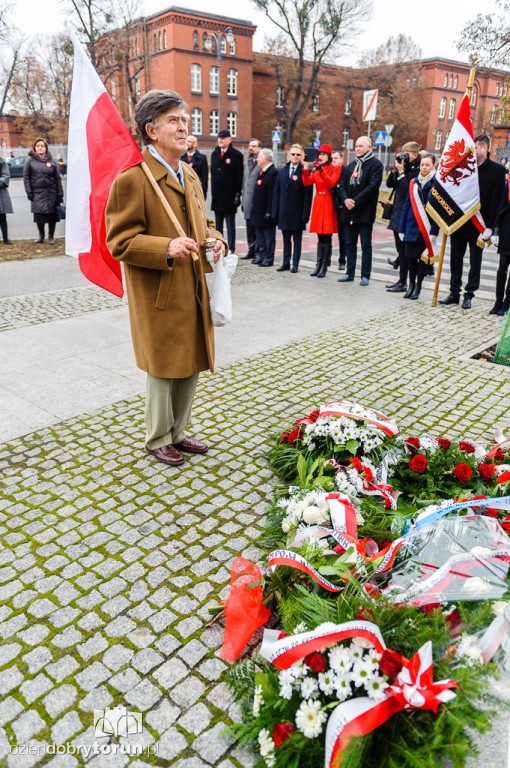 Złożenie kwiatów pod pomnikiem gen. Józefa Hallera