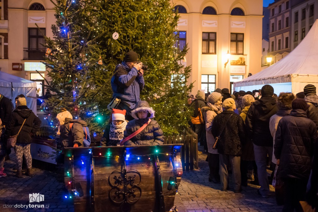 Wigilijne spotkanie na rynku