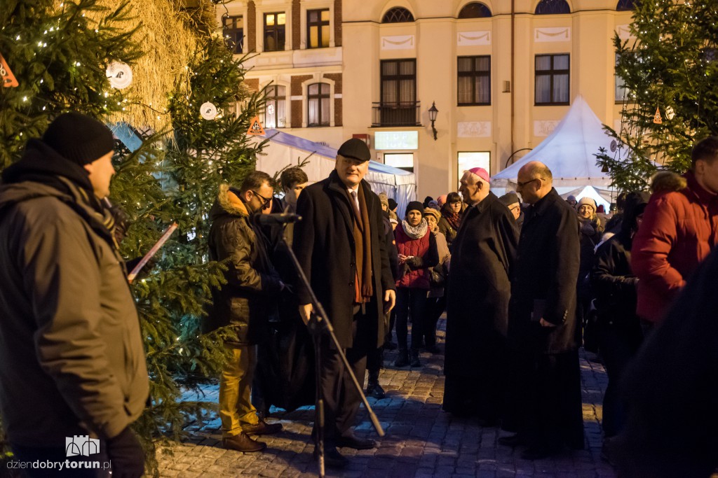 Wigilijne spotkanie na rynku