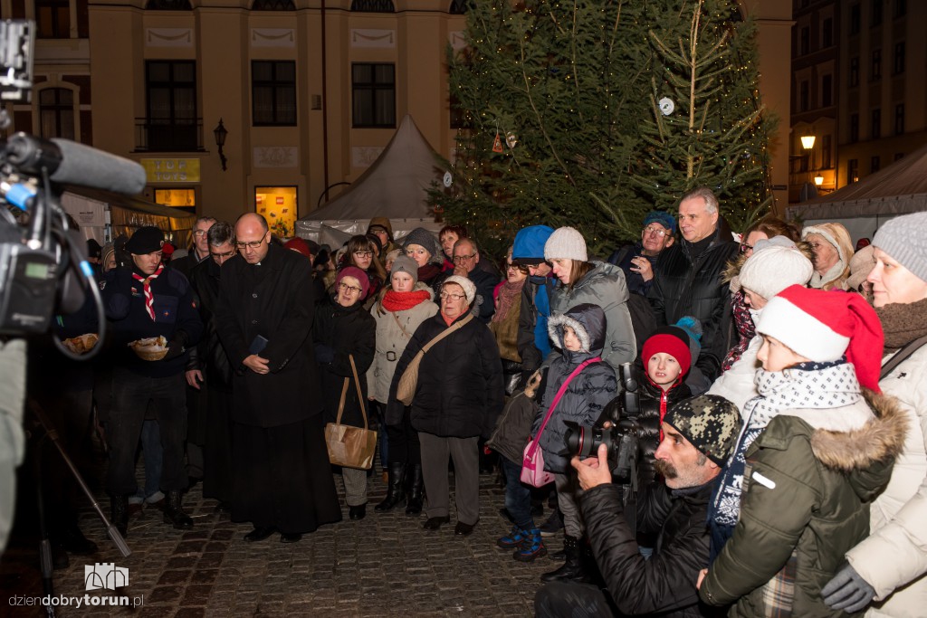 Wigilijne spotkanie na rynku