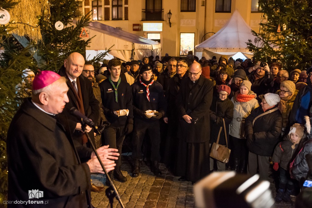 Wigilijne spotkanie na rynku