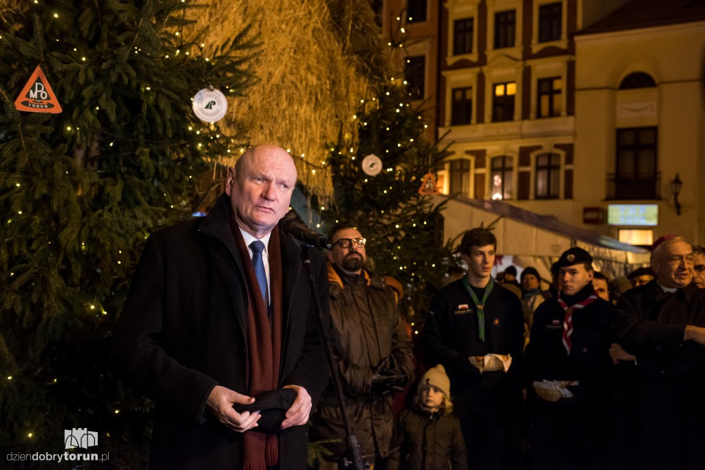 Wigilijne spotkanie na rynku