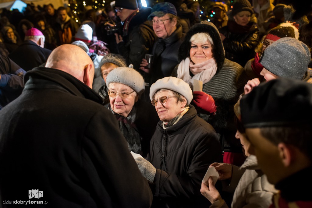 Wigilijne spotkanie na rynku
