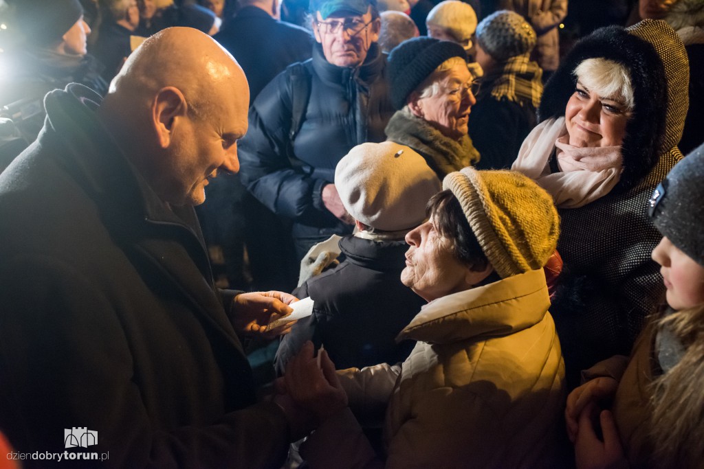 Wigilijne spotkanie na rynku