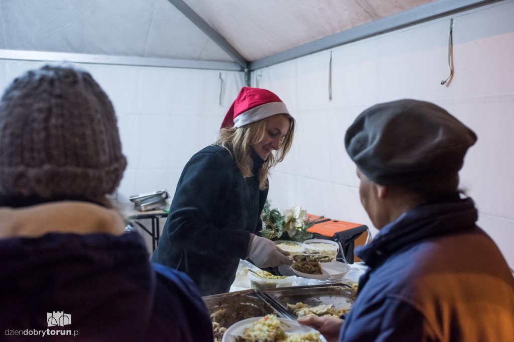 Wigilijne spotkanie na rynku