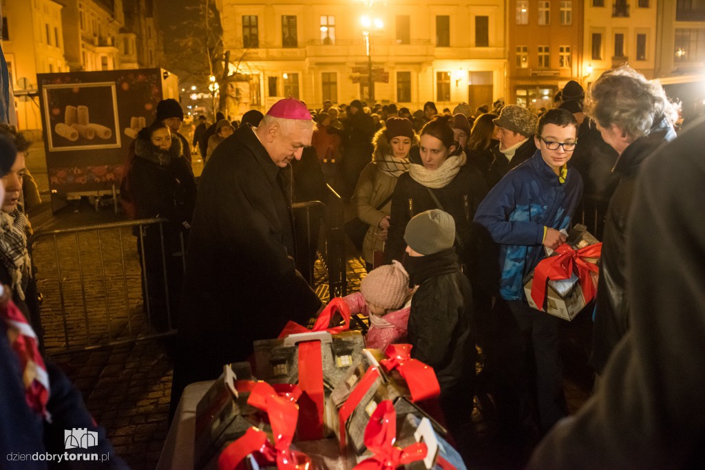 Wigilijne spotkanie na rynku