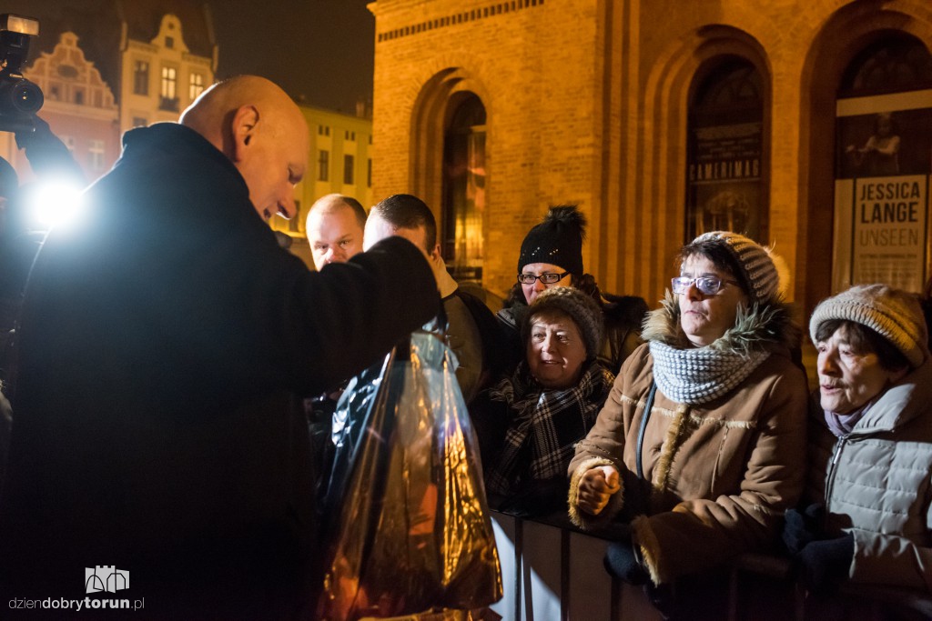 Wigilijne spotkanie na rynku