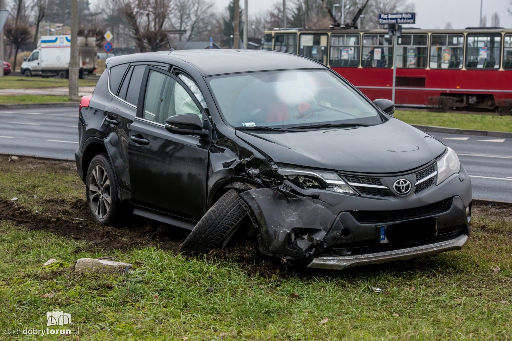 Wypadek przy galerii Toruń Plaza