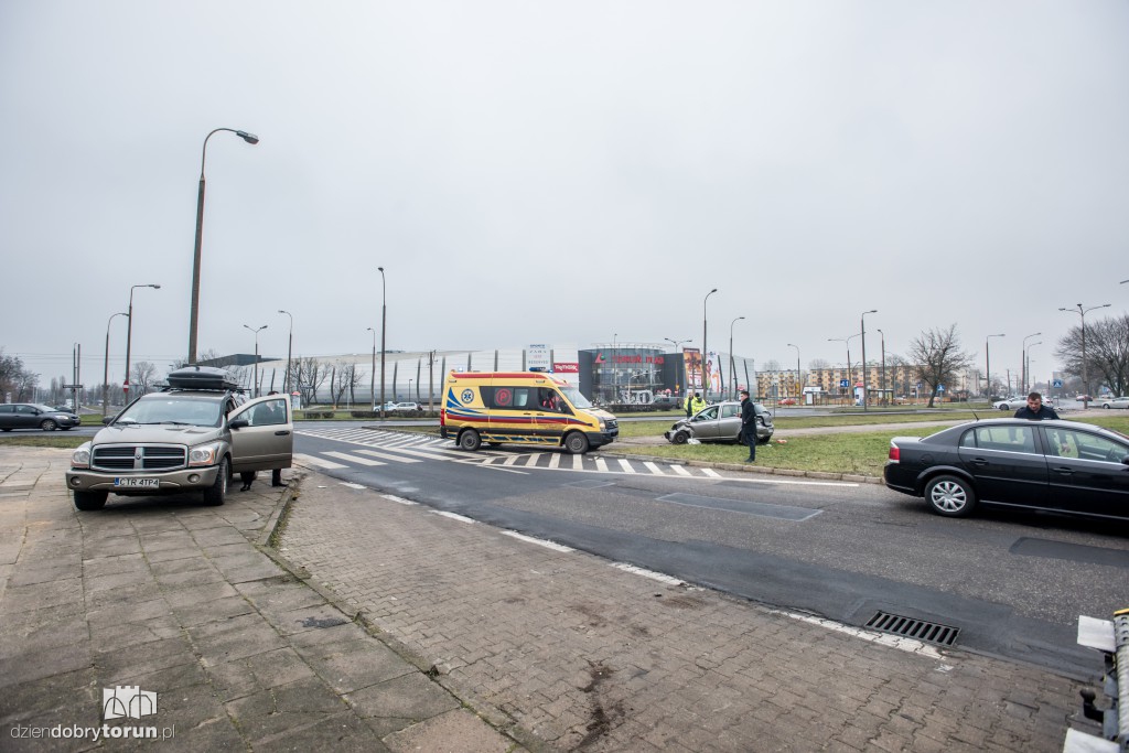 Wypadek przy galerii Toruń Plaza