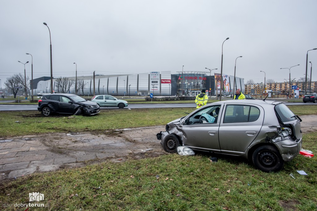 Wypadek przy galerii Toruń Plaza