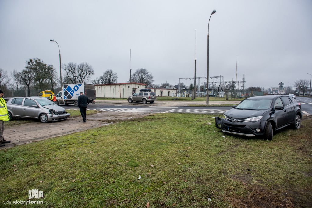 Wypadek przy galerii Toruń Plaza