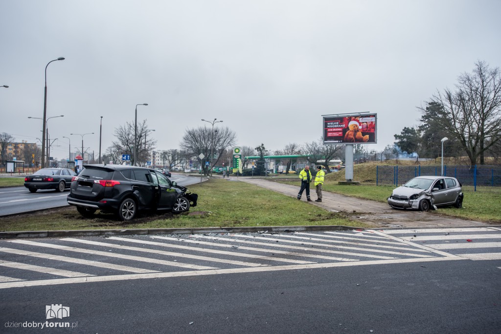 Wypadek przy galerii Toruń Plaza