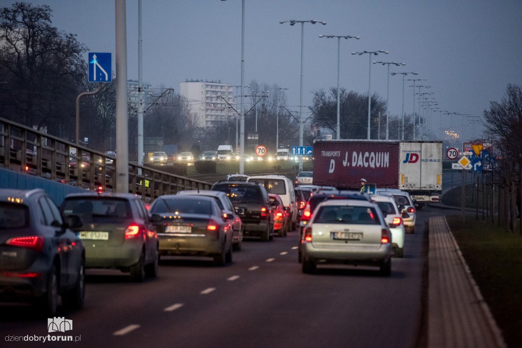 Środowa awaria ciężarówki i wielkie korki