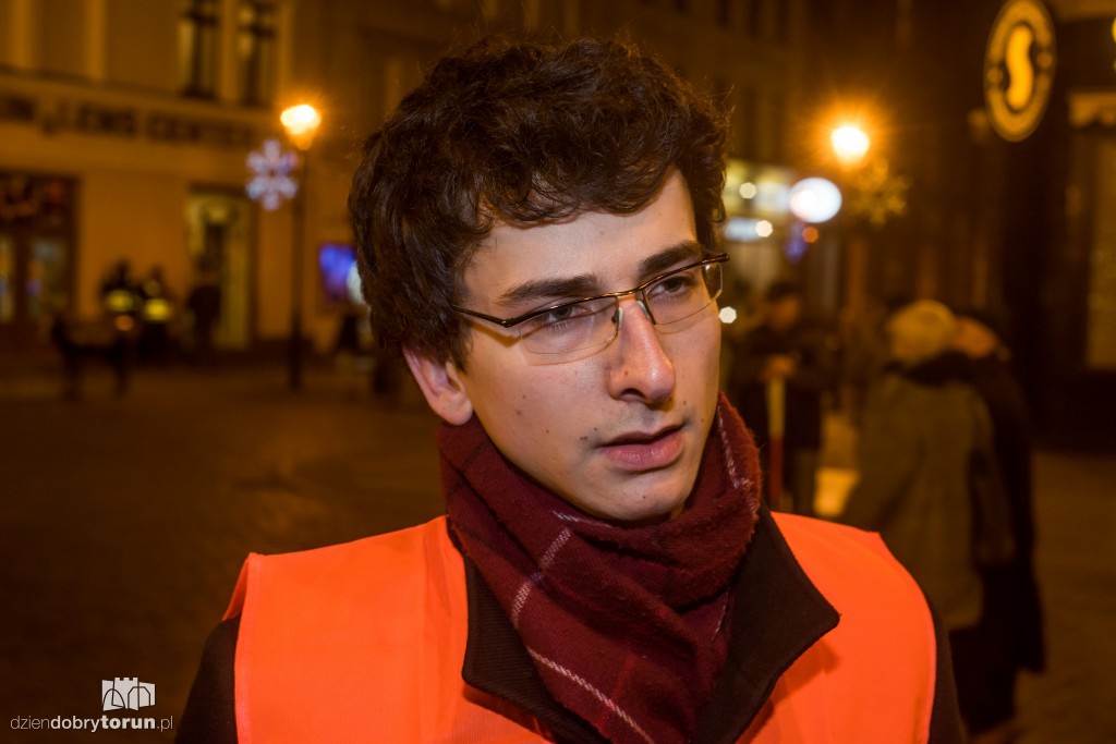 Protest studentów w Toruniu