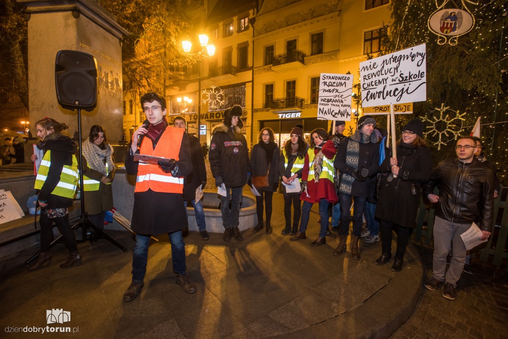 Protest studentów w Toruniu