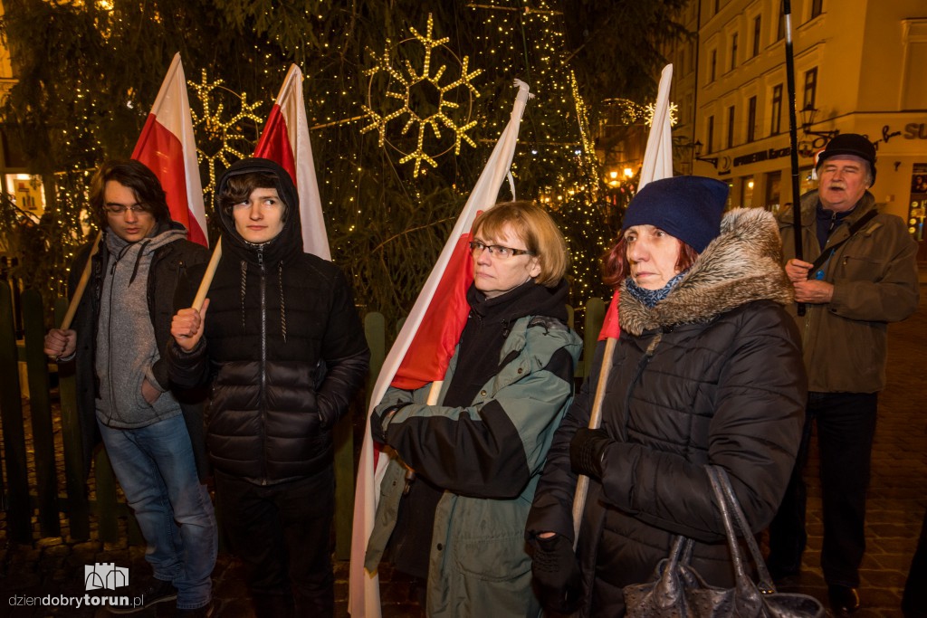 Protest studentów w Toruniu