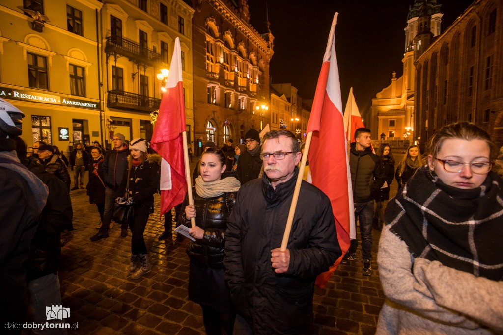 Protest studentów w Toruniu
