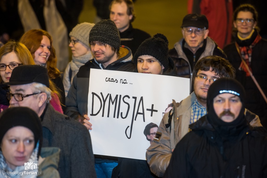 Protest studentów w Toruniu