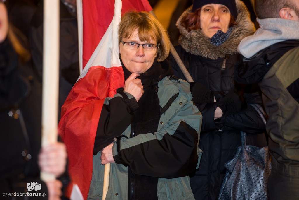 Protest studentów w Toruniu