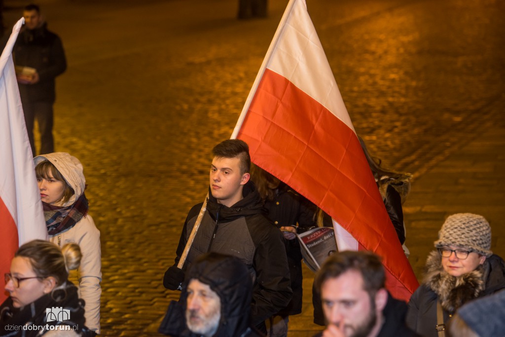 Protest studentów w Toruniu